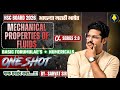 ONE SHOT MECHANICAL PROPERTIES OF FLUIDS |  BASIC FORMULAS &amp; NUMERICALS  | HSC PHYSICS | SARVAT SIR