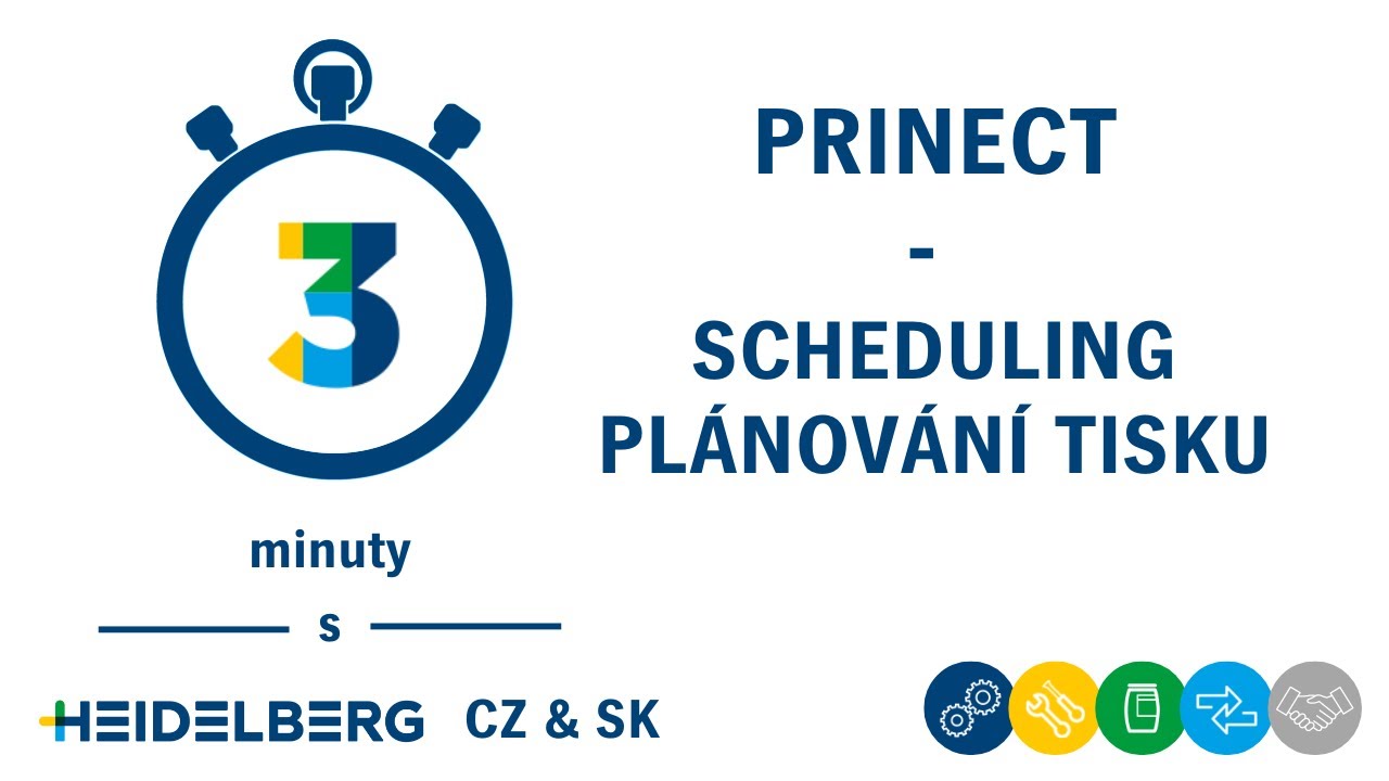 3 minuty s Heidelbergem #18 - Prinect scheduling - plánování tisku.