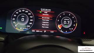 Updated Gen 3 Digital LCD Instrument Cluster Demo 2008-2019 Maserati Granturismo, Quattroporte Maserati Granturismo Dashboard Symbols