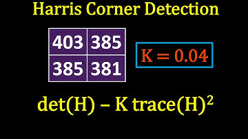 Image Processing Tutorial - Harris Corner Detection Solved Example (Cornerness Score)