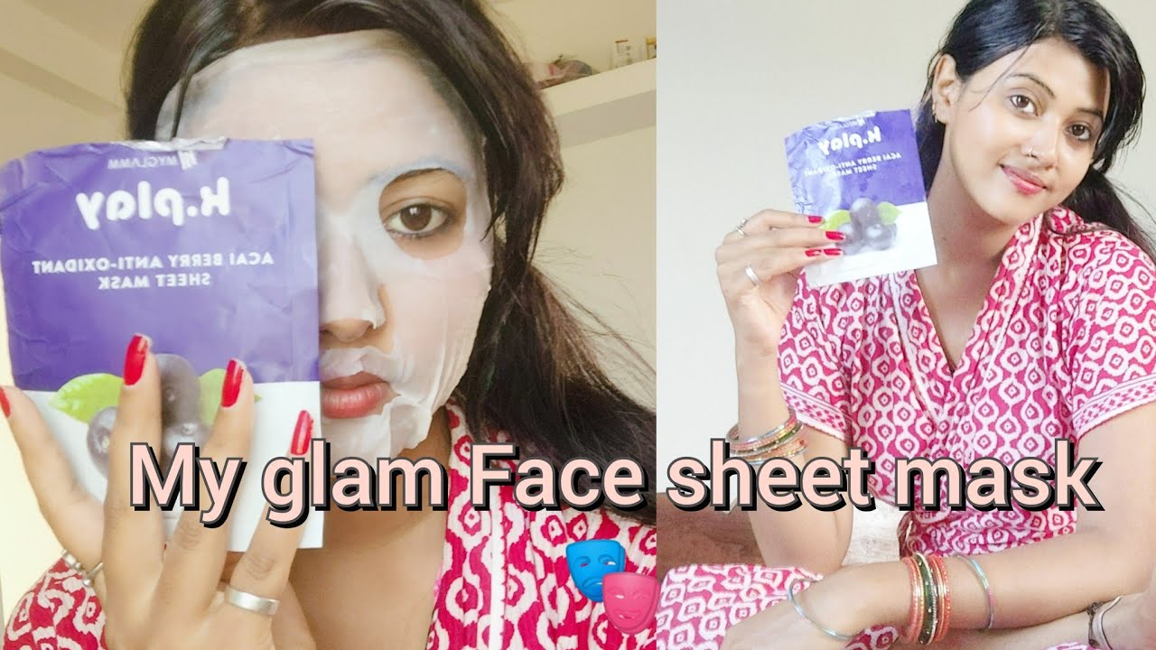 How to use my glam K Play Berry Face Sheet Mask // Benefits// Unboxing