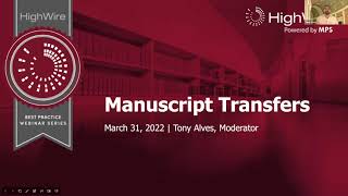 Famous Best Practice Webinar Series - Optimizing Transfer Programs Profile