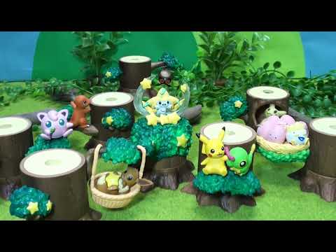 Pokemon　Pikachu ポケモンの森２ 流れ星の夜 ジラーチ ピカチュウ可愛い