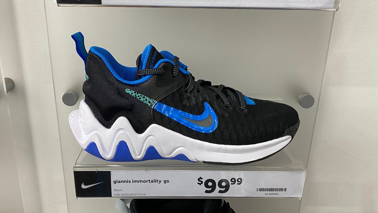 Nike Giannis Immortality GS (Black/Medium Blue/Washed Teal  display picture 3