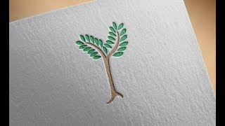 How to create Tree Logo Design for beginner easy way RaselTalk