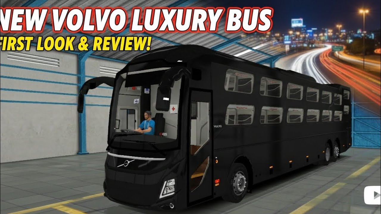 BUSSID Volvo Bus Full Journey 🚍 | Hill Road + Highway Drive