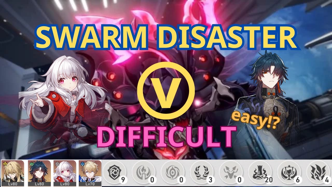 [HSR] - This tank team completely destroy SWARM DISASTER Diff V - E1S1 Clara E0S1 Blade