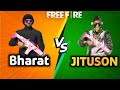 Bharat vs jituson op wala headshots garena freefire custom gameplaybharat gaming