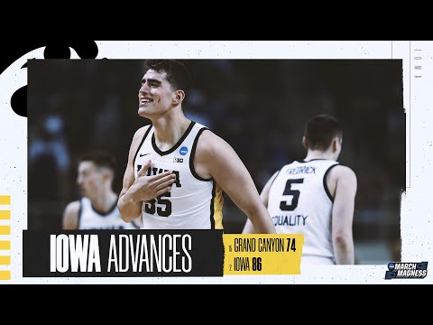 Iowa vs. Grand Canyon - First Round NCAA tournament extended highlights