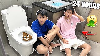 Living In Bathroom For 24 Hours | Gone Wrong 🤮
