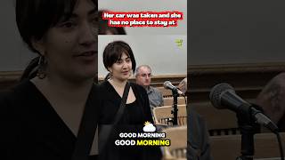 Her car was taken away so she had no place to stay at #judge #poor #homeless #frankcaprio