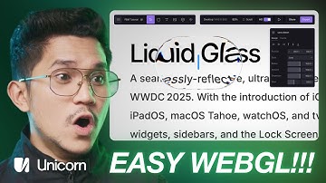 Easy Liquid Glass Effect for WebGL (Unicorn Studio)