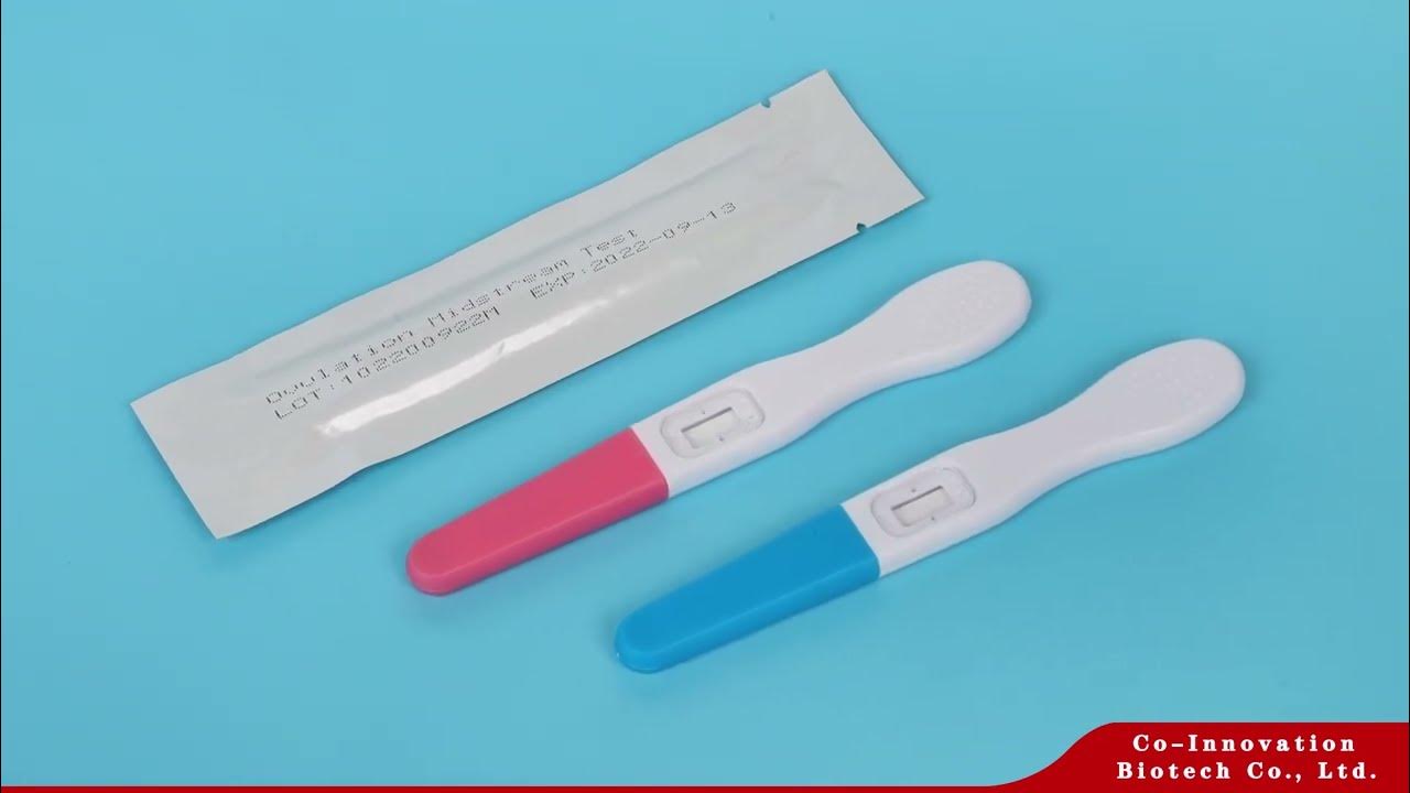 One Step Urine HCG Pregnancy and Ovulation Test Midstream YouTube