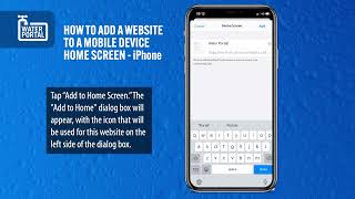 HOW TO ADD A WEBSITE TO A MOBILE DEVICE HOME SCREEN   iPhone