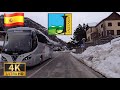 DRIVING Western PYRENEES with SNOW!!, La Jacetania, SPAIN I 4K 60fps