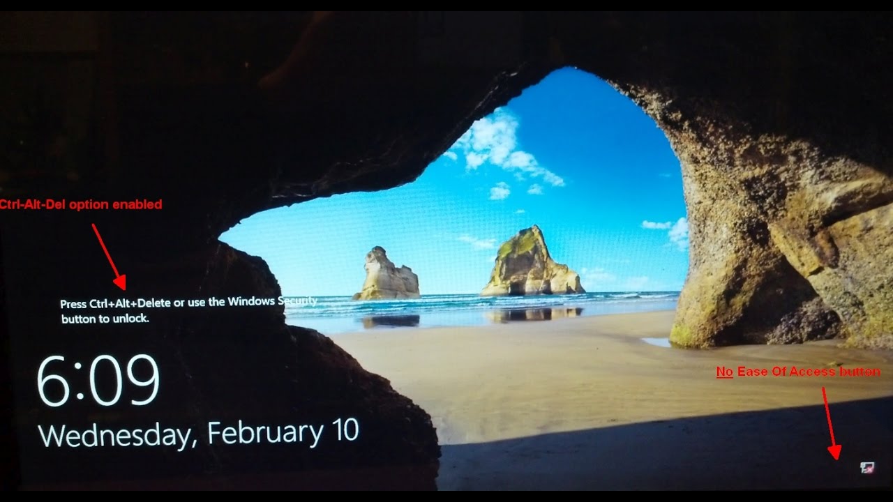 New How to enable or disable the CTRL ALT DELETE sequence in windows