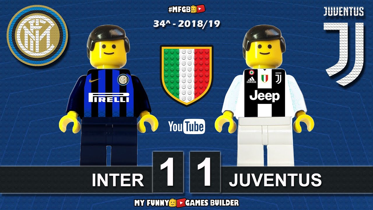 Inter vs Juventus 1-1 • Serie A 2019 • (27/04/19) All Goal Highlights Lego  Football Sintesi Calcio 