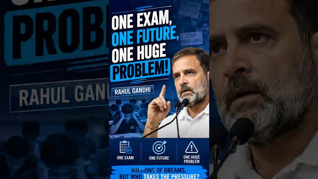 One Exam, One Future, One Huge Problem  Rahul Gandhi  part 9  #talksview #latestnews