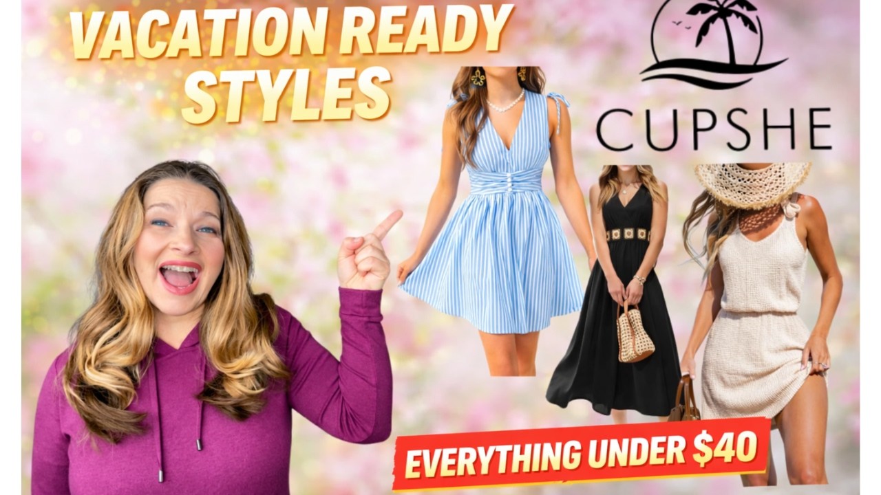 Vacation Ready with CUPSHE 👙 Swimsuits, Cover-Ups & Dresses Try-On
