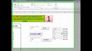 Funcion No 1:  ABS Excel 2010 con Visual Basic