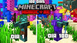 SOBREVIVI 100 DIAS SENDO UM AFOGADO NO MINECRAFT HARDCORE