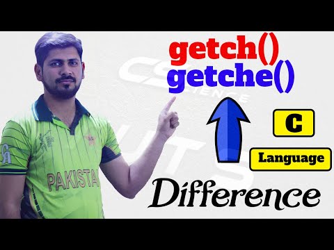 getch() in c | getche()  function in c | difference between getch() and getche()