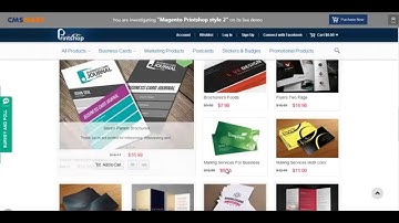 Magento Printing website Theme | Magento Print shop Theme