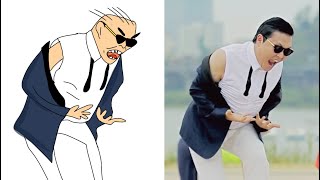 Gangnam Style drawing meme | PSY