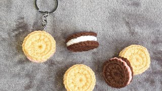 GALLETAS A CROCHETPASO A PASO/para llavero o para jugar con las muñecas