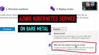 Azure Kubernetes Service (AKS) on bare metal Azure Kubernetes Service (AKS) on bare metal
