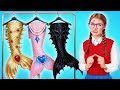 ワンカラーハウスチャレンジ | バービー vs ブラッツ マーメイド Jelly DO Challenge