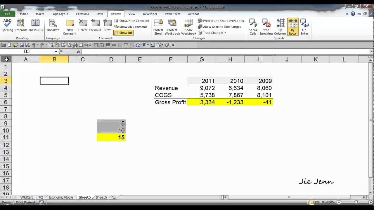 excel cell locking