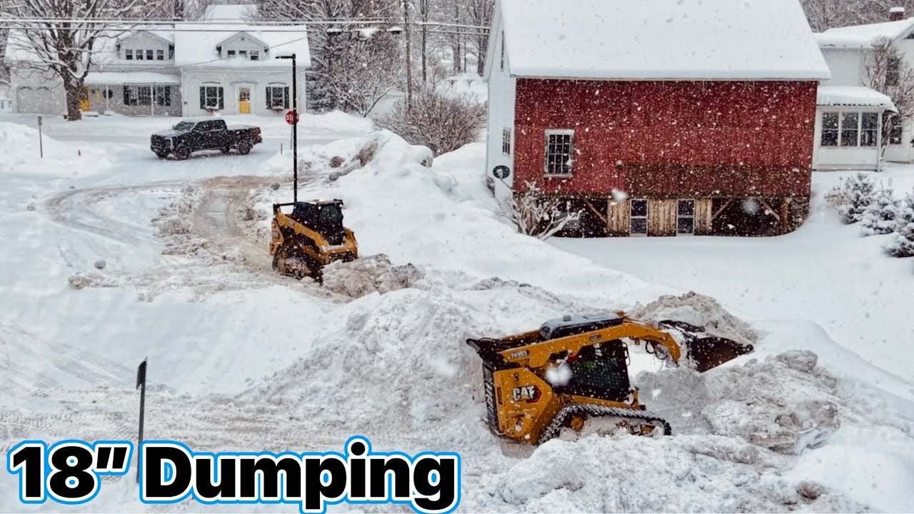Сильная снегопад и необходимость расчистки снега – дизельные двигатели пришли на помощь.
