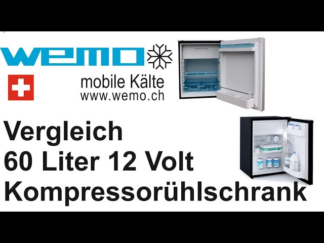 Kompressor Kühlschrank WEMO 66 N 12V - Boots- und Caravankühlschränke -  WEMO-Geräte AG