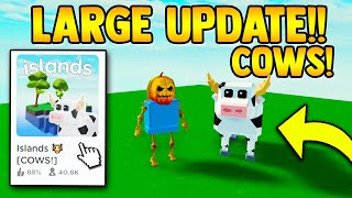 New Cow Update Released Cows Rageblade More Roblox Islands Skyblock Youtube - how to get milk fast in roblox islands cows update roblox skyblock youtube