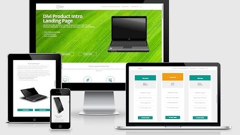 Divi Product intro landing page layout - Showcase your product or service