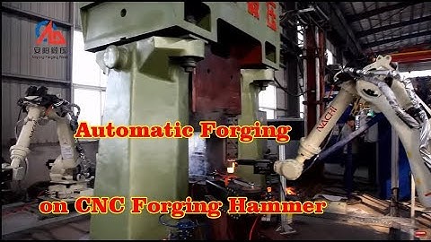 automatic/unmanned CNC closed die forging hammer line testing