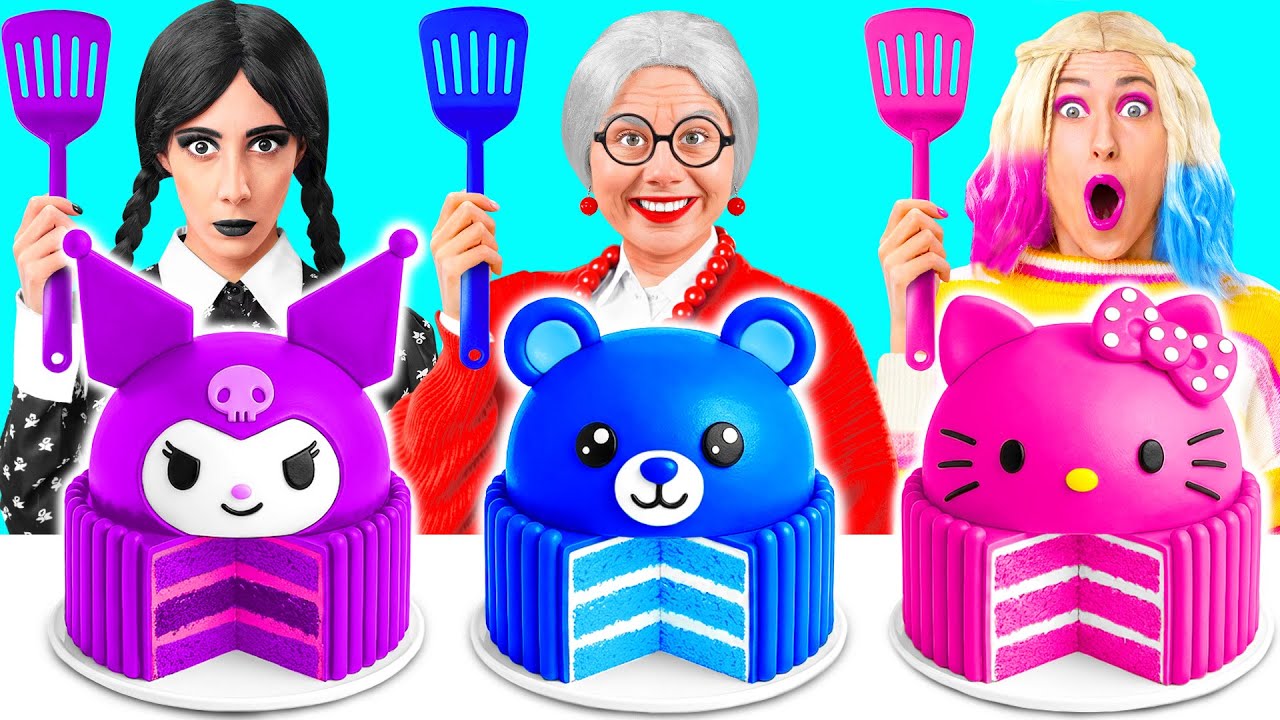 Wednesday vs Grandma Cooking Challenge | Awesome Hacks and Recipes by Fun Teen