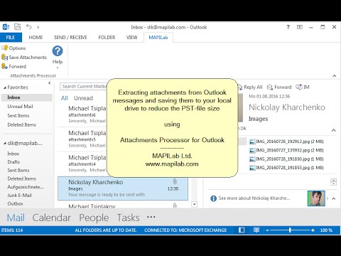 How to extract Outlook attachments from your messages to reduce your PST-file size