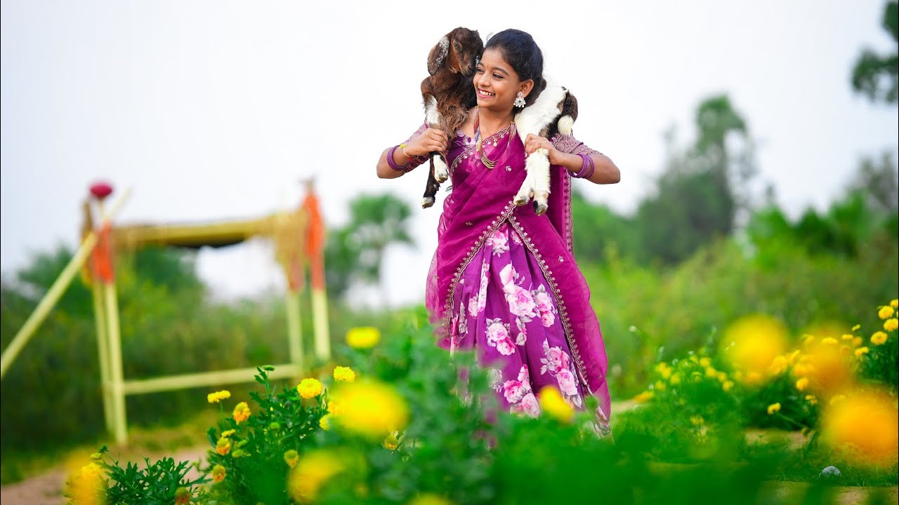 Snithika |Best Half Saree Preshoot| 