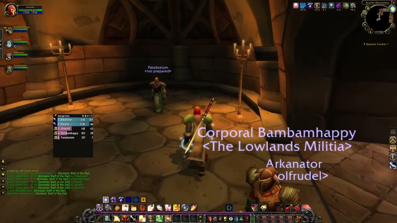 Scarlet Monastery Paladin gameplay WoW anniverasry