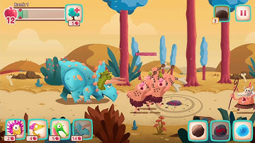 Dino Bash | Level 12 | Dinosaurs v Cavemen Tower Defense Wars
