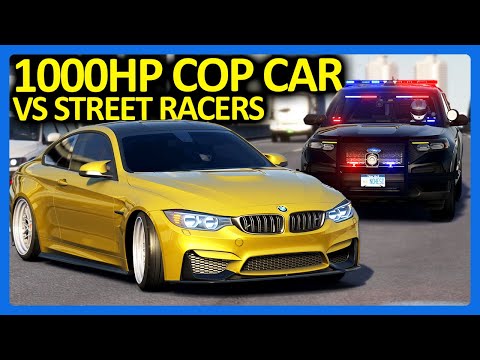 Chasing Street Racers in Traffic with a 1000HP Police Car!! (No Hesi)