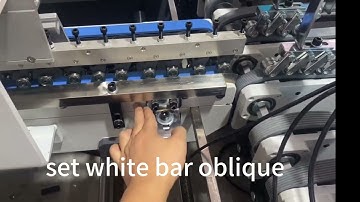 How to adjust alignment part on folder gluer machine ?