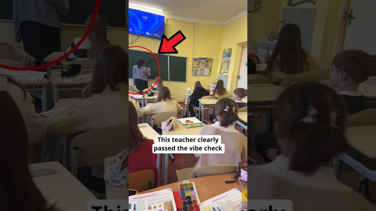 Teacher passed vibe check 