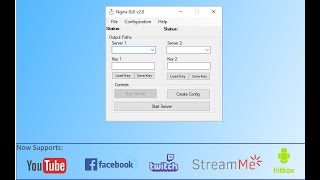 Tutorial Stream To 2 Locations At The Same Time With Obs. Nginx Gui Betav1