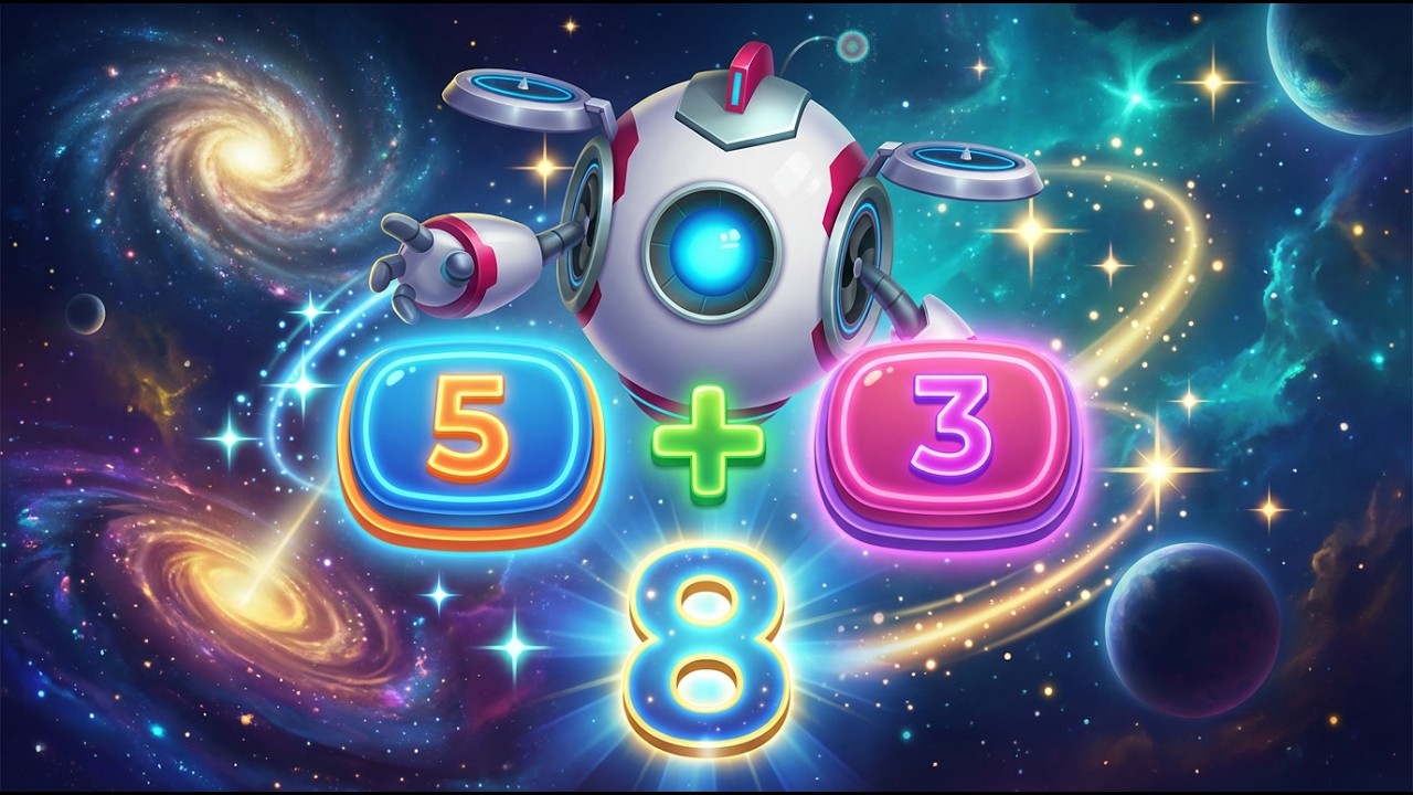 B-Bot’s Addition Expedition 🚀 | Fun Math Song for Kids (Adding Numbers 1–10)