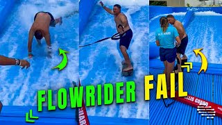 Man Fell Trying His Legs Surfing on the Flowrider