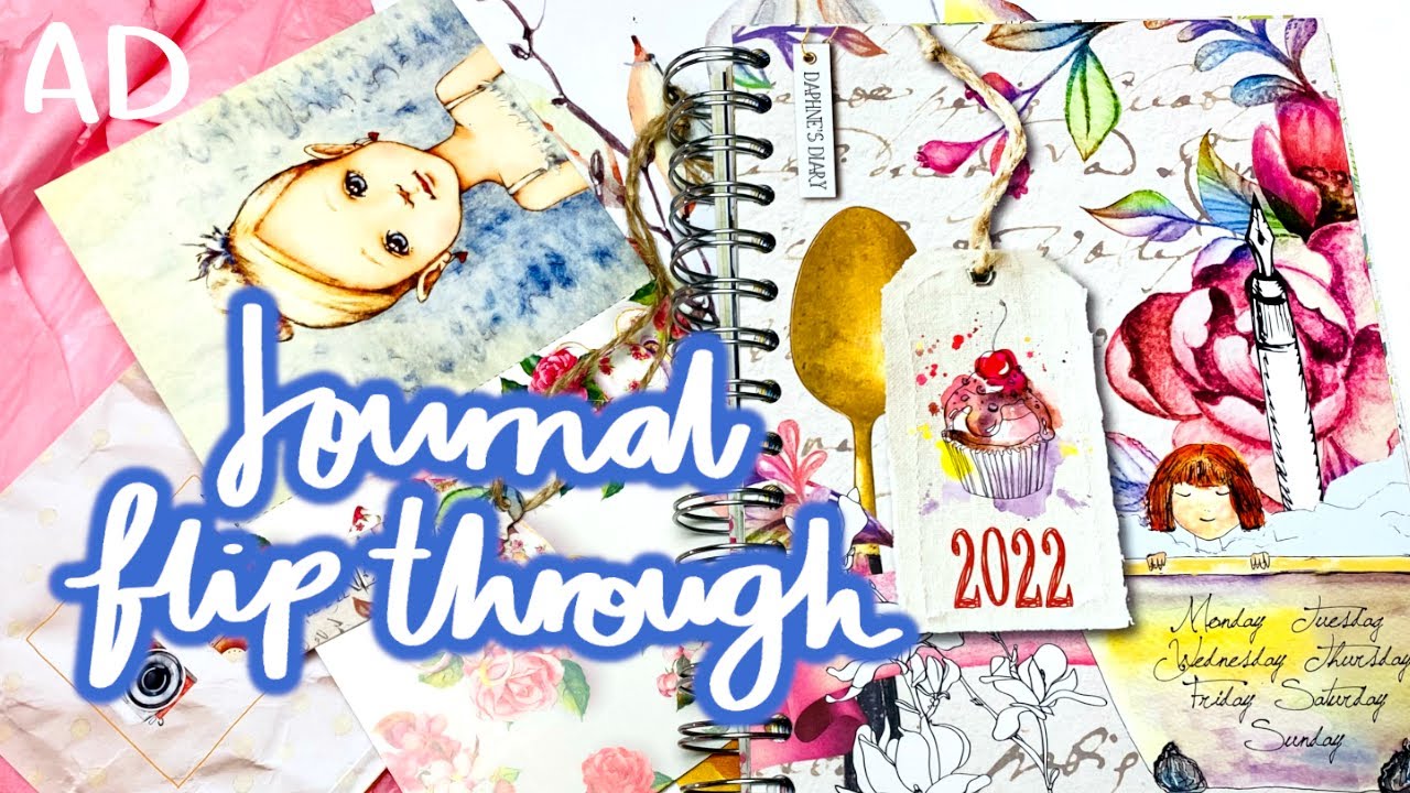 Daphne's Diary 2022 Journal Flip Through! 🌸 AD YouTube