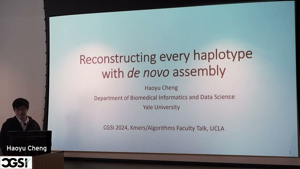 Haoyu Cheng | Reconstructing Every Haplotype with De Novo Assembly | CGSI 2024